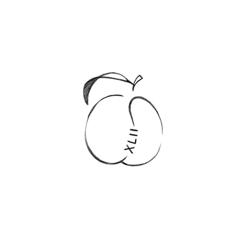 Peach design with the title 'Peach Tattoo'