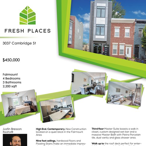 Flayer design with the title 'A Modern and Simple Concept'