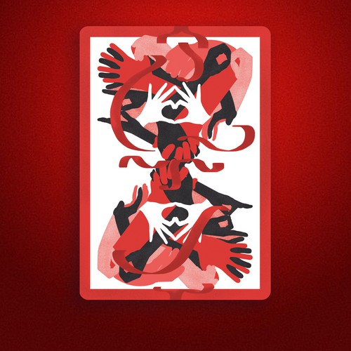 Love artwork with the title 'Deck of cards'