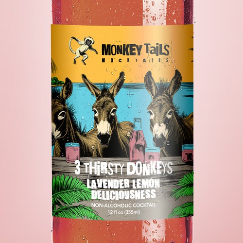 Surreal design with the title 'Label design'