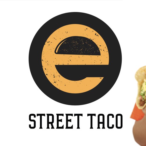 Burrito logo with the title 'Street taco logo concept'