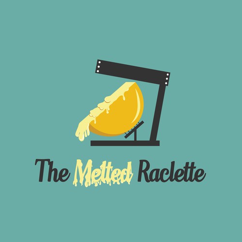 融化的标志，标题为“融化的Raclette”