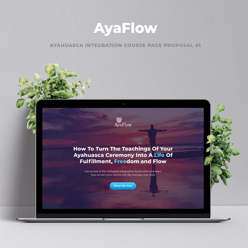 Soul design with the title 'Landing Page Design'