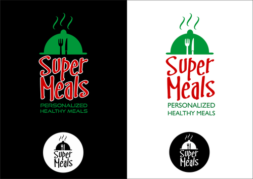 Loud design with the title 'bold branding for a meal delivery company'