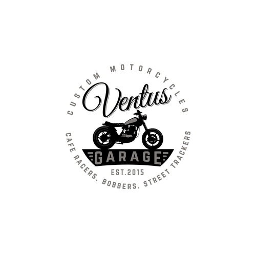Garage design with the title 'motorcycles'