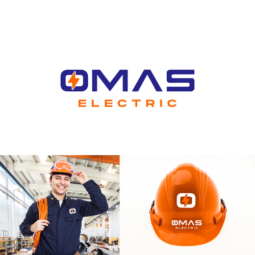 Electrical brand with the title 'Omas Electrical contractors'