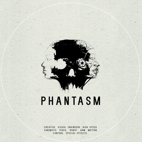 Complex logo with the title 'Phantasm dual meaning logo'