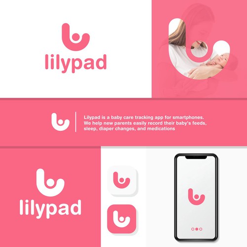 L logo with the title 'lilipad logo concept'