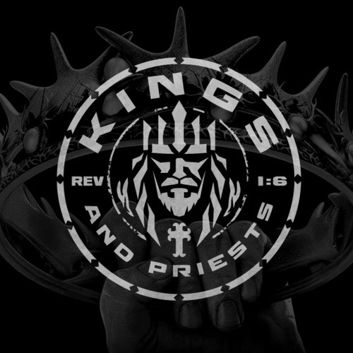 Masculine logo with the title 'Kings and Priests'