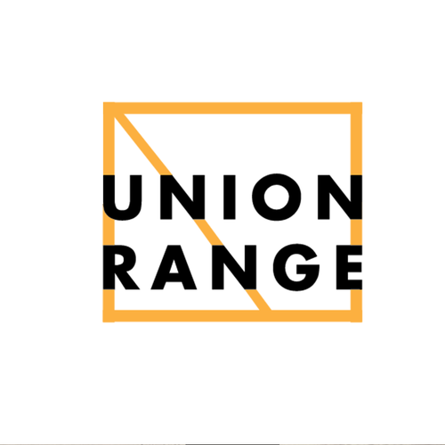 Black and yellow logo with the title 'Apparel / Clothing Brand Logo'