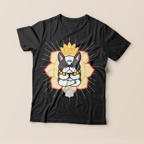 Yoga t-shirt with the title 'Art design for T-shirt'