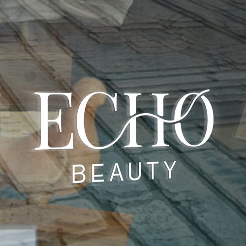 Salon logo with the title 'Typographic logo for hair extension salon'