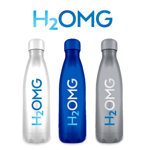 Typographic logo with the title 'H2OMG'