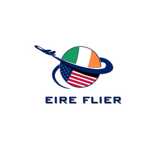 Airline and flight logo with the title 'Logo for Eire Flier'