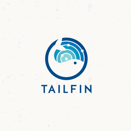 Whale design with the title 'TailFin'