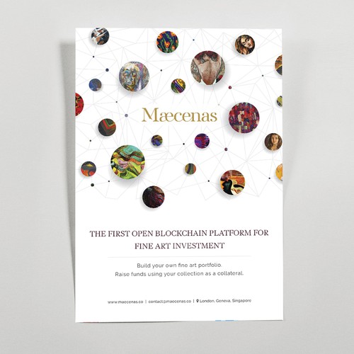 Fine art design with the title 'Contest Winner - Unique Bold Magazine Ad'