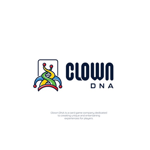 DNA design with the title 'Clown DNA Logo'