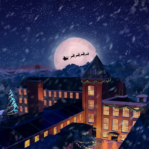 Banner artwork with the title 'Holiday Illustration'