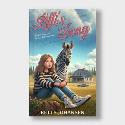 Animal book cover with the title 'Lilli's Song Novel Book Cover'