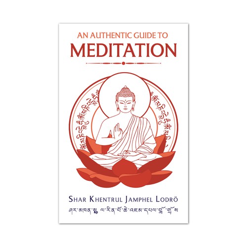 Meditation book cover with the title 'An Authentic Guide to Meditation ebook cover'