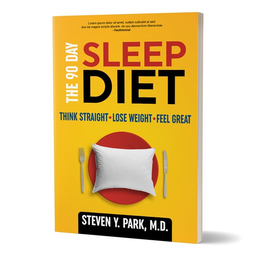 Diet design with the title 'Book cover'