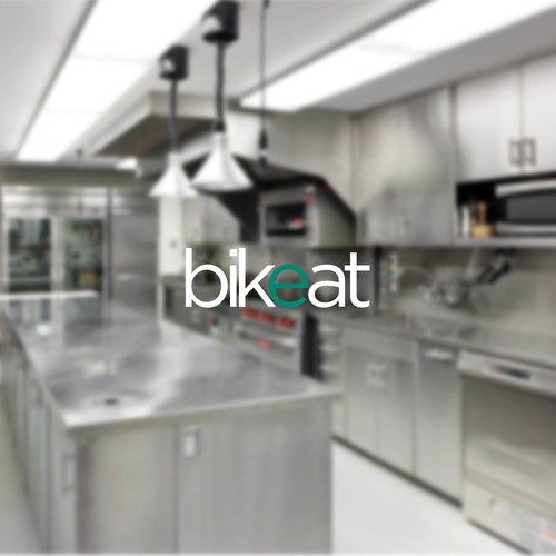 Scandinavian logo with the title 'Modern "uber" style bicycle food delivery service'