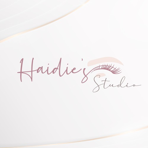 Eyelash logo with the title 'Beauty Salon logo'