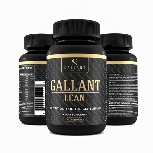 Clean label with the title 'Label for dietary supply'
