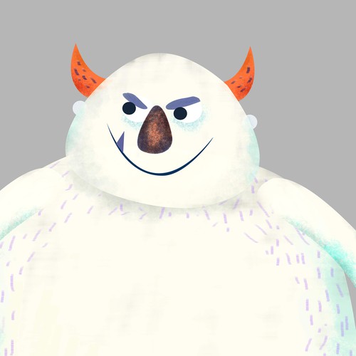 Animated illustration with the title 'monster'