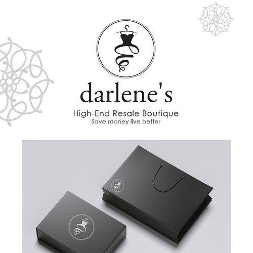 Boutique brand with the title 'Logo Design For Darlene's Boutique'