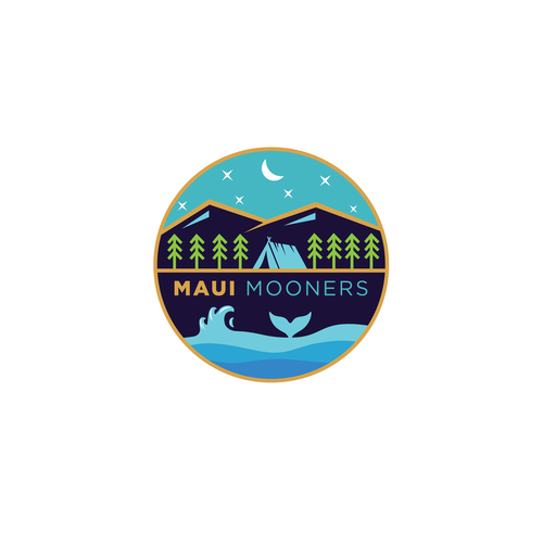 Couple logo with the title 'Maui Mooners'