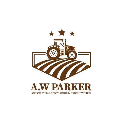 Agricultural logo with the title 'A.W PARKER LOGO'