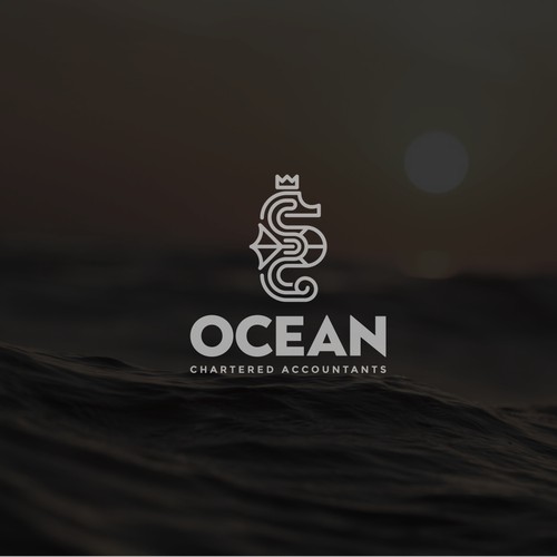 Crown design with the title 'Logo design for Ocean Chartered Accounting '