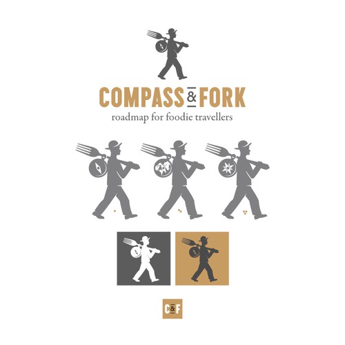 Walk logo with the title 'Compass & Fork'