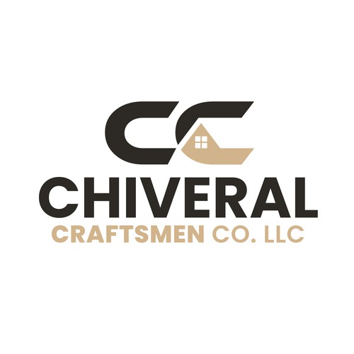 Contractor logo with the title 'Modern Craftsman Construction Logo'