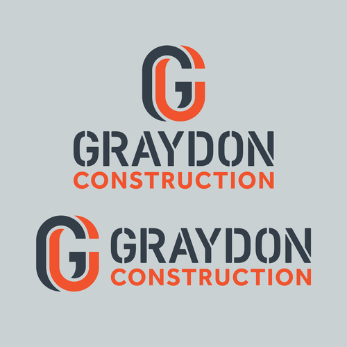 Stencil design with the title 'Graydon Construction.'