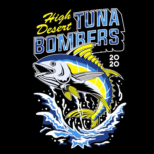 Tuna design with the title 'High Desert Tuna bombers'