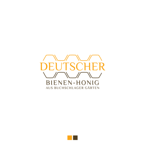 Beehive logo with the title 'Bee hives Logo'