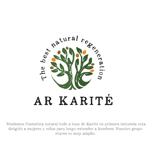 Oil logo with the title 'Karité'