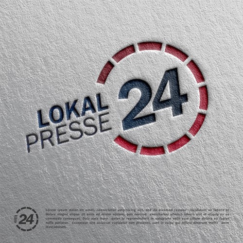 Communications brand with the title 'Lokal Presse 24'
