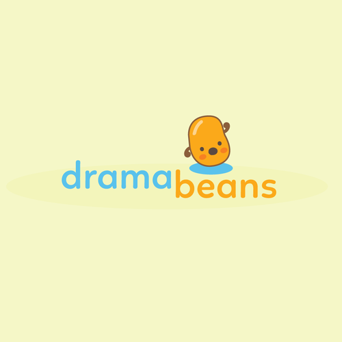 Korea logo with the title 'Cutesy logo for Drama Review Site'