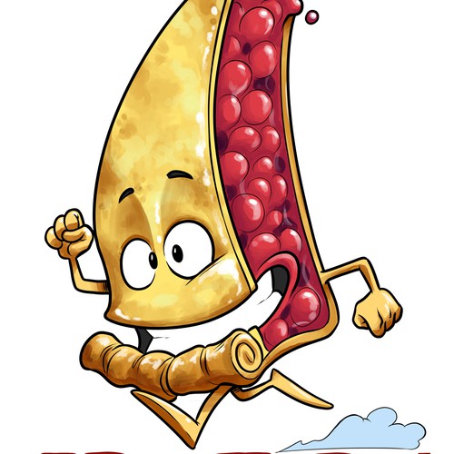 Pie design with the title 'strawberry pie'