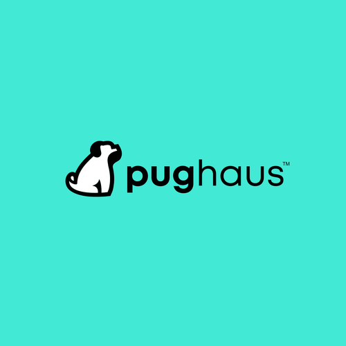 Pug logo with the title 'pug logo'
