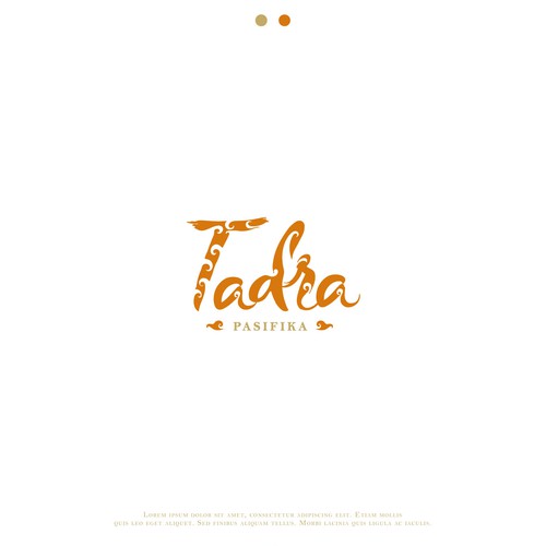 Pacific design with the title 'Tadra Pasifika'