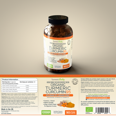 Organic Turmeric Curcumin95 bottle