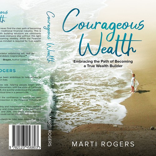 Kindle book cover with the title 'Courageous Wealth'