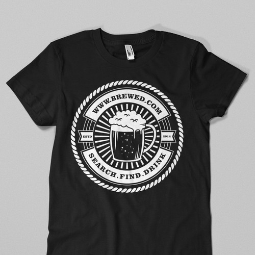 Drink t-shirt with the title 'Create designer t-shirts for beer lovers'