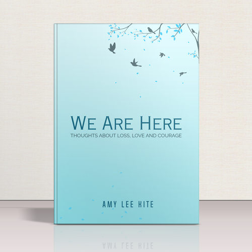 Peaceful design with the title 'We Are Here'