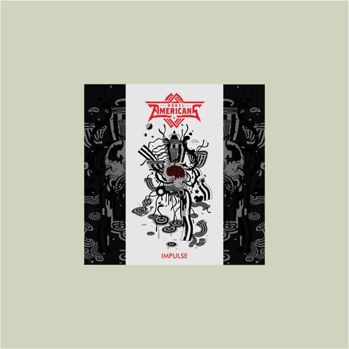 Expressive design with the title 'Album cover concept'