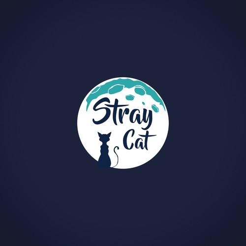 Beverage logo with the title 'Stray Cat'
